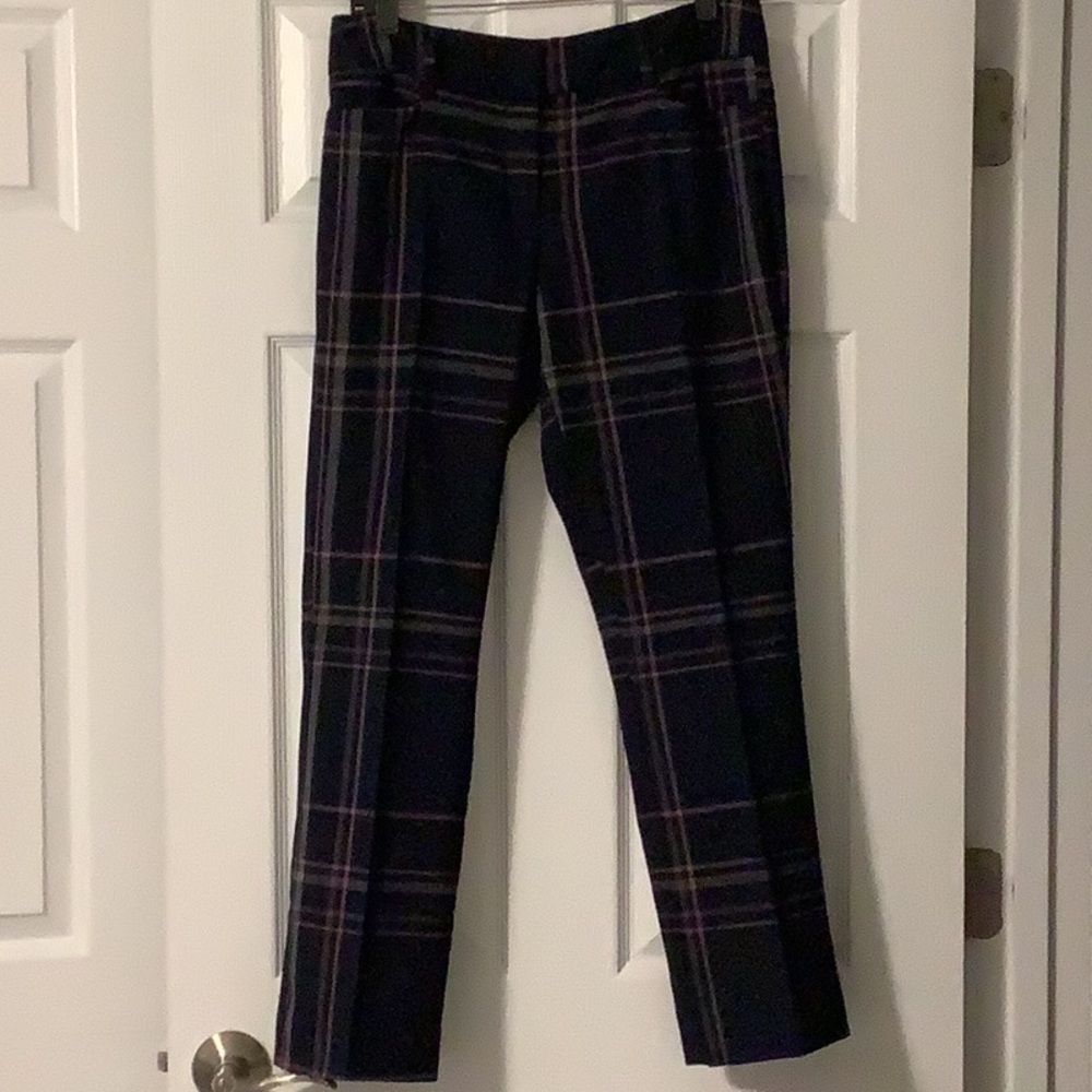 Women’s Black Plaid Pants